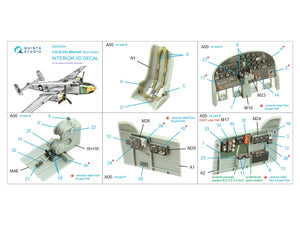Quinta Studio QD32204 B-25J Mitchell Gun nose 3D-Printed &amp;amp; colored Interior on decal paper (HK models) 1/32 – Bild 2