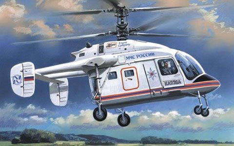 Maquette A-Model 07274 Kamov Ka-226 Hélicoptère du ministère russe des Situations d'urgence (MChS) à l'échelle 1/72