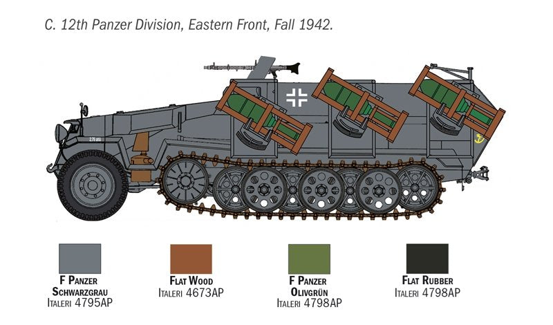 Italeri 7080 Sd. Kfz. 251/1 Wurfrahmen Stuka zu Fuss 1/72 – image 3