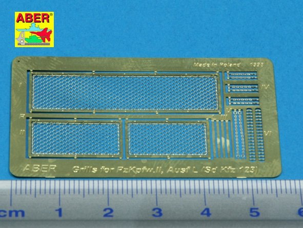 Aber 35G09 Grilles for German tank Pz.Kpfw. II, Ausf.L Luchs (SD.Kfz.123) (1/35) – immagine 2