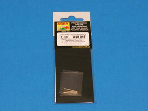 Aber A48014 Set of 4 barrels for Japanese 20 mm Type 99 aircraft machine cannons 1/48 – obrázek 3