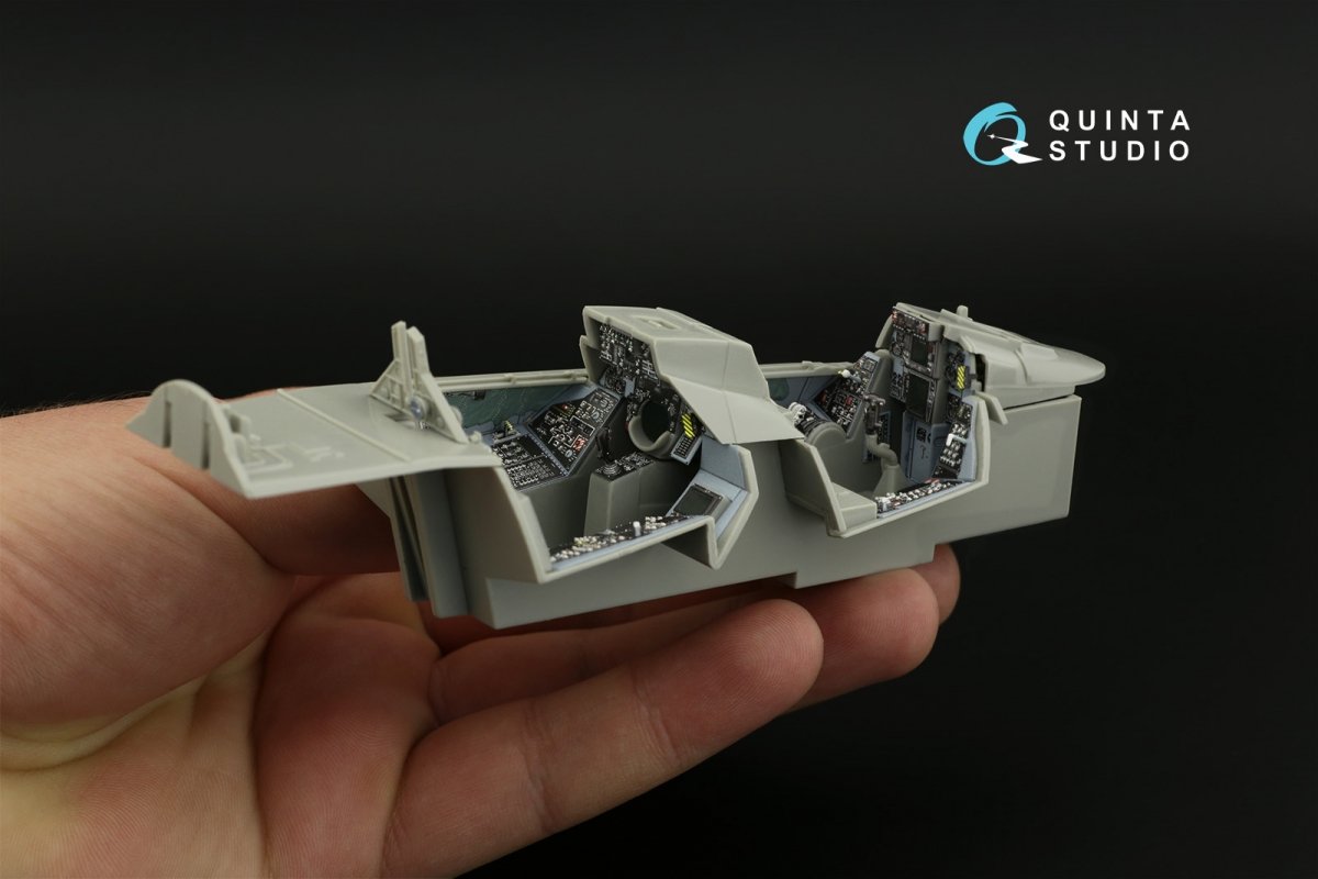 Quinta Studio QD32098 F-14A 3D-Printed &amp;amp; colored Interior on decal paper ( Trumpeter ) 1/32 – image 4