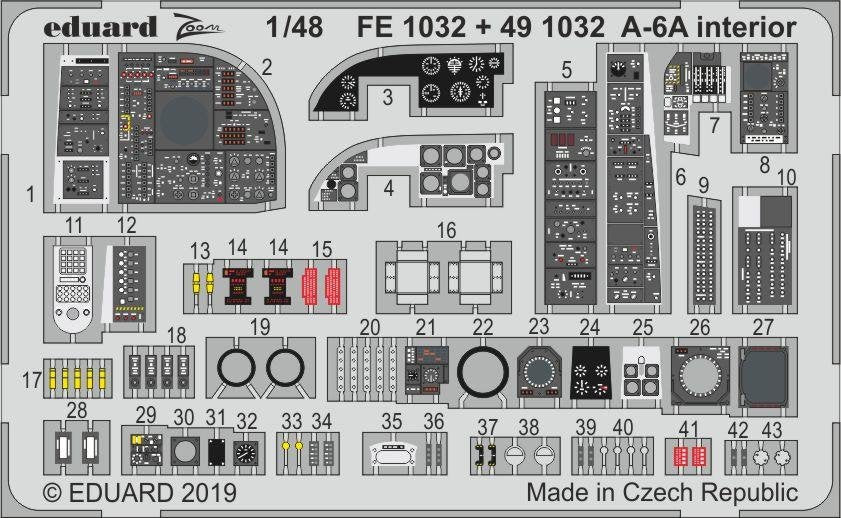 Eduard 491032 A-6A interior 1/48 HOBBY BOSS – image 2