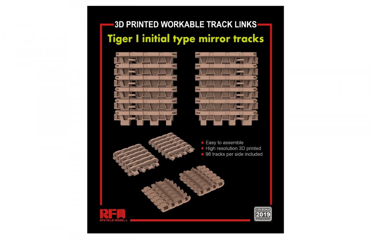 Rye Field Model 2019 TIGER I initial type mirror tracks 1/35 – Bild 2