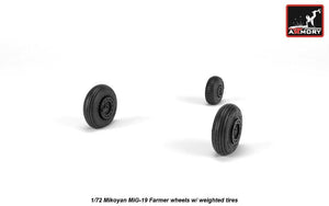 Armory Models AW72051 Mikoyan MiG-19 Farmer wheels w/ weighted tires 1/72 – image 3