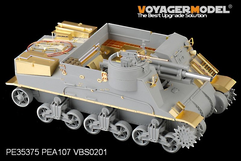 Voyager Model PE35375 WWII US M7 Priest Mid Production w/Ammunition case/telephone set for DRAGON 6637 1/35 – obrázek 4