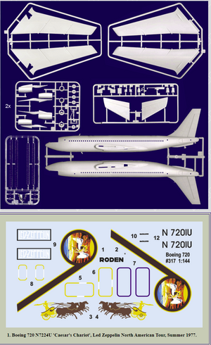 Roden 317 Boeing 720 Caesars Charriot 1/144 – image 2