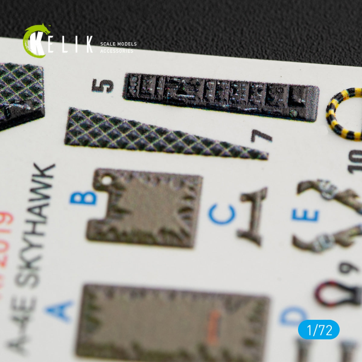 KELIK K72019 A-4E &amp;quot;SKYHAWK&amp;quot; INTERIOR 3D DECALS FOR FUJIMI/HOBBY 2000 KIT 1/72 – immagine 3