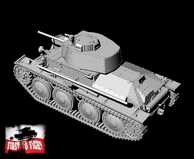 First To Fight PL081 - PzKpfw 38(t) Ausf. A (LT VZ .38) German Light Tank 1/72 – Bild 3