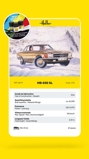 Heller 56171 Starter Set - MB 450 SL 1/43 – image 4