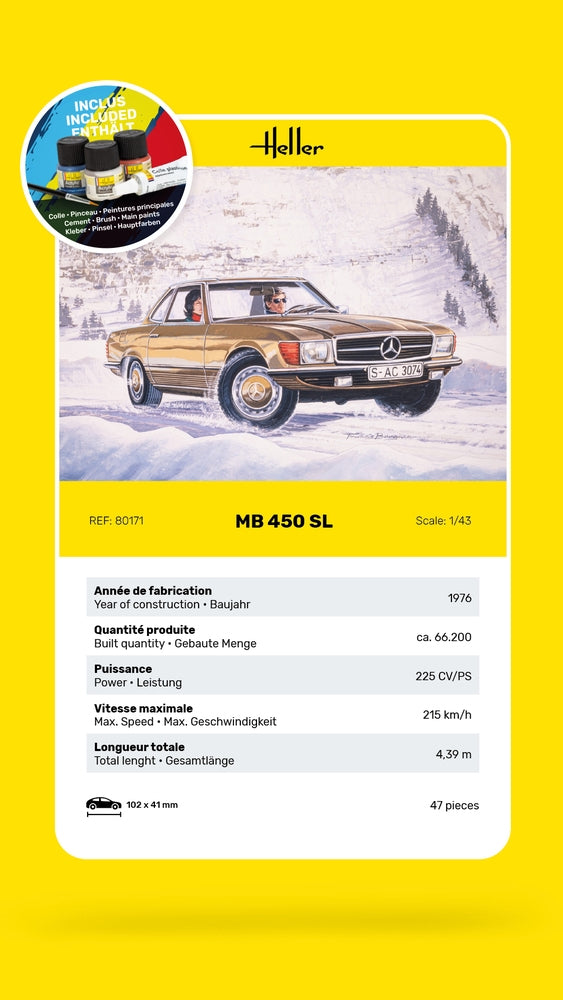 Heller 56171 Starter Set - MB 450 SL 1/43 – image 4