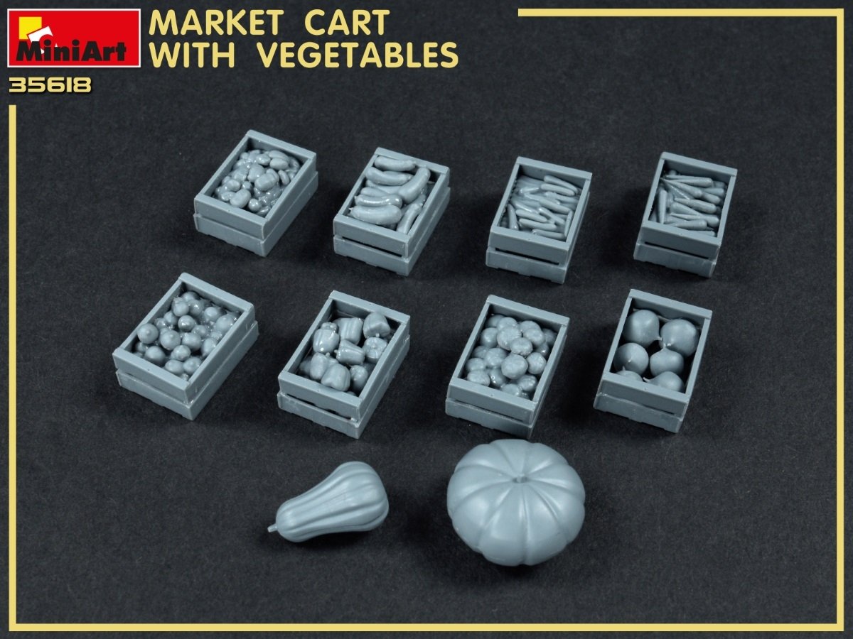 MiniArt 35623 MARKET CART WITH VEGETABLES 35623 1/35 – image 5