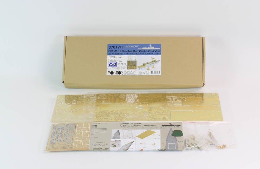 Pontos 37019F1 USS FFG Oliver Hazard Perry Class Long Hull Detail Up Set ADVANCED 1/350 – imagen 2