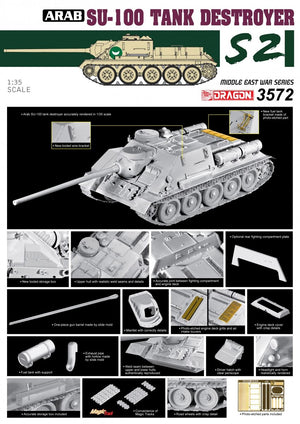 Dragon 3572 Egyptian Su-100 Tank Destroyer - The Six Day War (1/35)