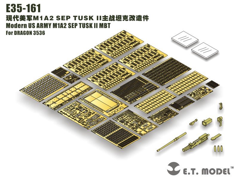 ET Model E35-161 Modern US ARMY M1A2 SEP MBT TUSK II (For DRAGON 3536) (1/35)