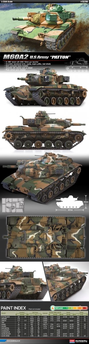 Academy 13296 US ARMY M60A2 PATTON – image 2