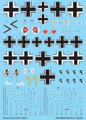 Techmod 32026 - Messerschmitt Bf 109E-3 1/32