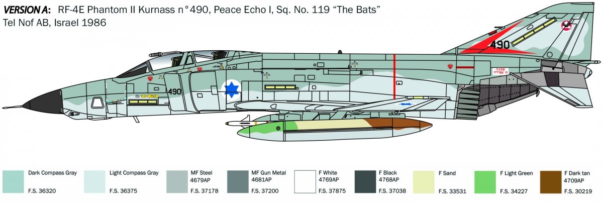Italeri 2818 RF-4E Phantom II 1/48 – immagine 4