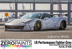 Peinture grise Zero Paints ZP-1438 - LB Performance Zero Fighter (style combat) (LB Works Ferrari 458, Lamborghini Aventador, Murcielago) 60 ml – image 2