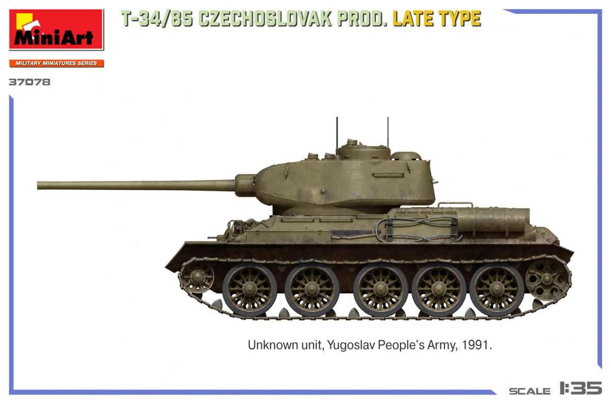 MiniArt 37078 T-34/85 Czechoslovak Prod. Late Type 1/35 – image 9