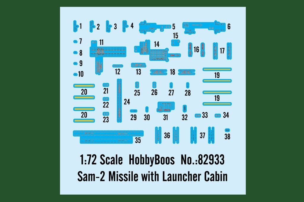 Hobby Boss 82933 Sam-2 Missile with Launcher Cabin 1/72 – image 6