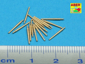 Aber 350L-33 Set of 16 pcs 102 mm type BL Mk.IX barrels for Royal Navy 1/350 – imagen 2