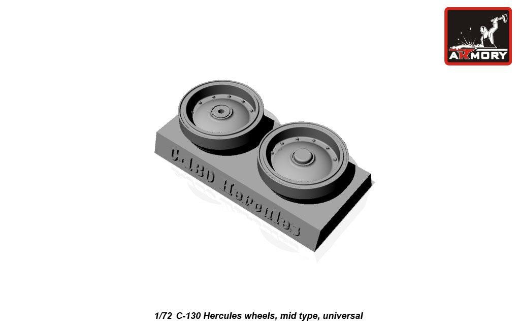 Armory Models AW72310 C-130 Hercules wheels, mid type 1/72 – image 6