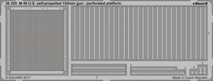 Eduard 36355 M 40 US self-propelled 155 mm gun - perforated platform TAMIYA 1/35