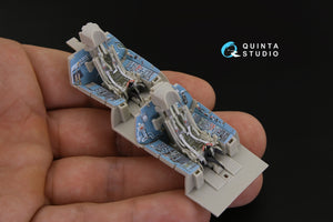 Quinta Studio QD48181 Su-27UB 3D-Printed colored Interior on decal paper (for KittyHawk kit) 1/48 – obrázek 9