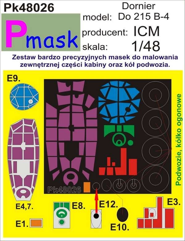 P-Mask PK48026 DORNIER DO215B-4 (ICM) 1/48