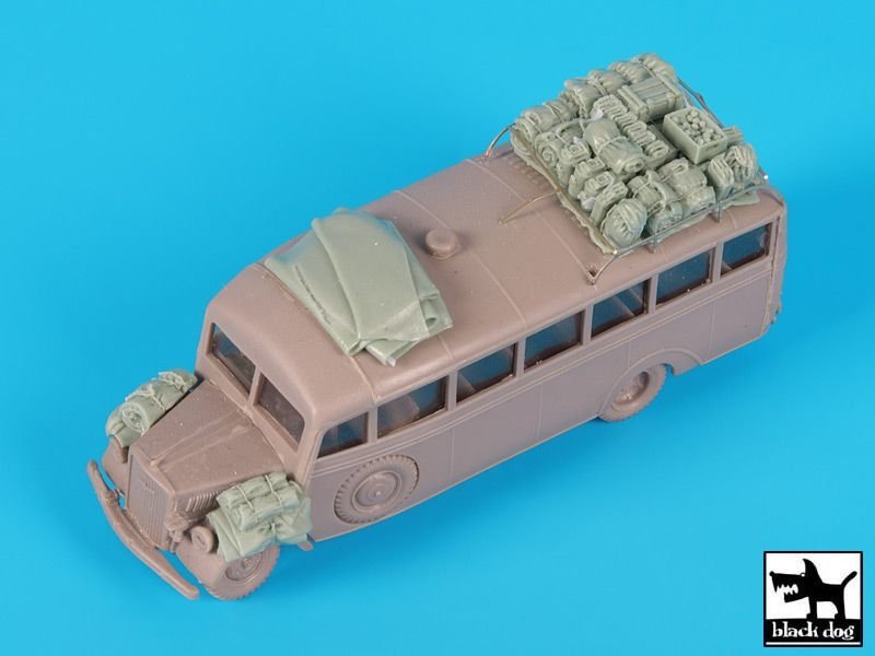 Black Dog T72102 Opel Blitz Omnibus accessories set for Roden 1/72 – zdjęcie 4