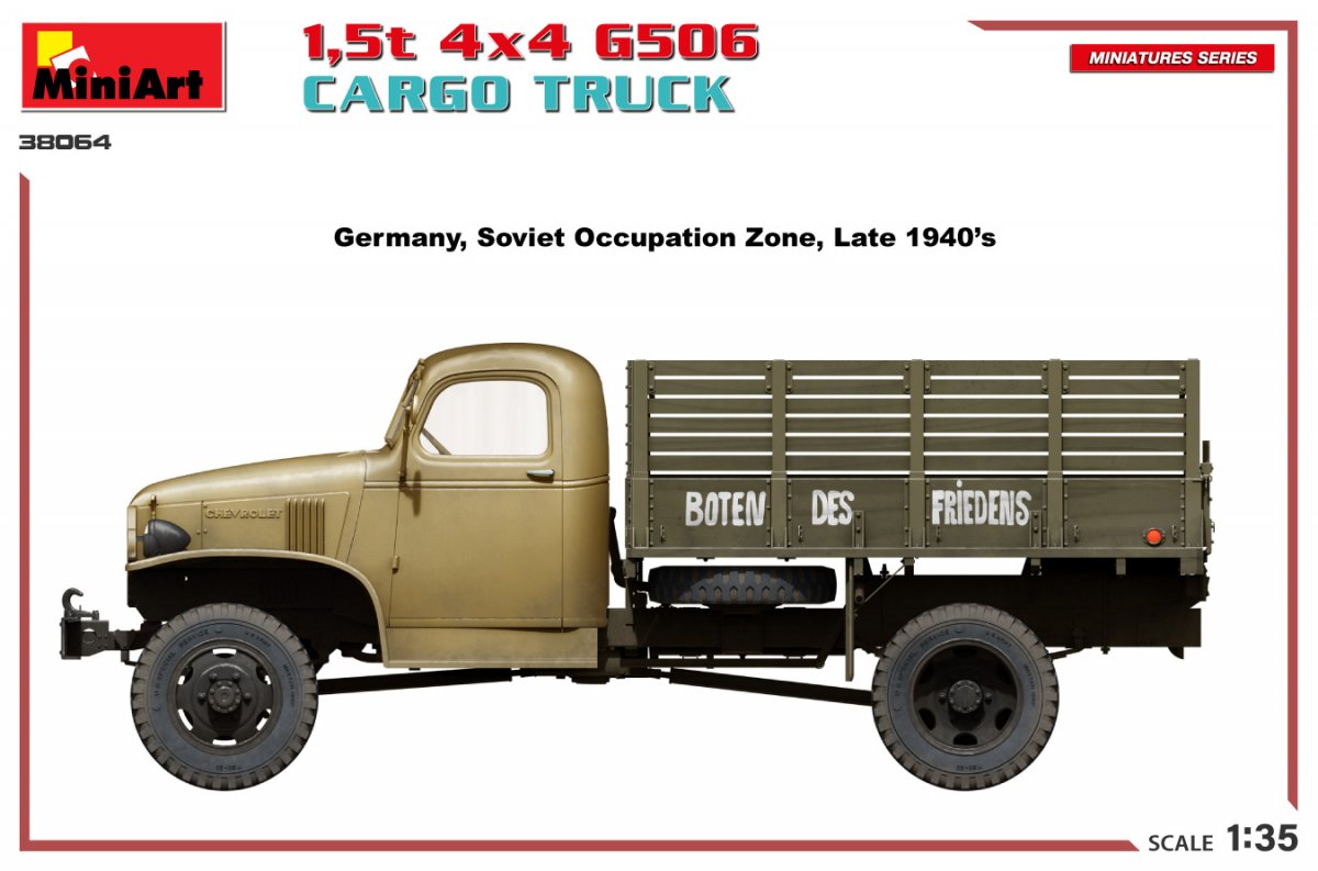 MiniArt 38064 1.5t 4×4 G506 CARGO TRUCK 1/35 – image 6