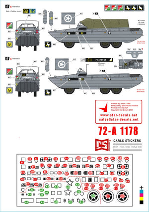 Star Decals 72-A1178 D-Day DUKW. British Amphibians #3. 101 Coy (GT) and 377 Coy (GT) RASC. 1/72 – image 2