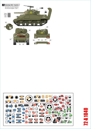 Star Decals 72-A1040 British Sharpshooters 75th D-Day Special. Sherman tanks of 3rd/4th County of London Yeomanry 1/72 – Bild 2