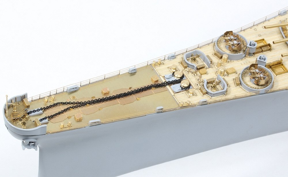 Pontos 35026FN USS BB-63 Missouri 1945 Detail Up Set (Teak tone stained wooden deck) 1/350 – image 4