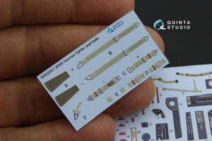 Quinta Studio QD32075 He 162 3D-Printed &amp;amp; colored Interior on decal paper (for Revell kit) 1/32 – image 3