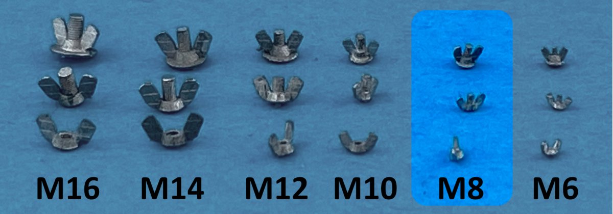 Point of no Return 1623002 M8 wing nuts 1/16 – image 2