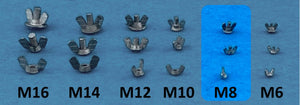 Point of no Return 1623002 M8 wing nuts 1/16 – image 2