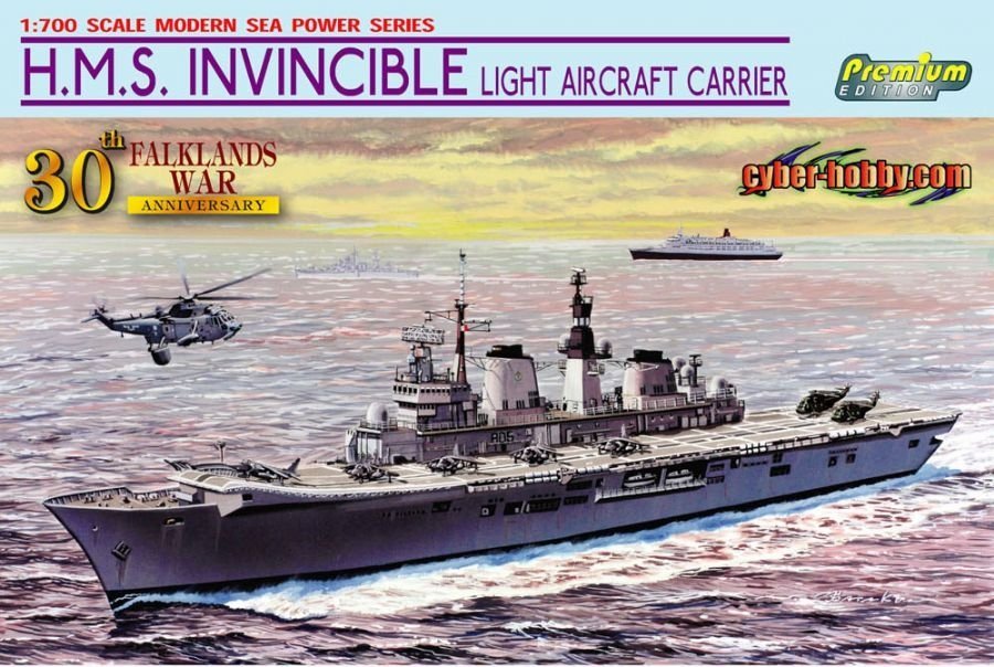 Dragon 7128 HMS Invincible Porte-avions léger (30e anniversaire de la guerre des Malouines) 1/700