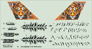 ModelMaker Decals D48128 Greek F-16 Nato Tiger Meet 2016 1/48 – zdjęcie 4