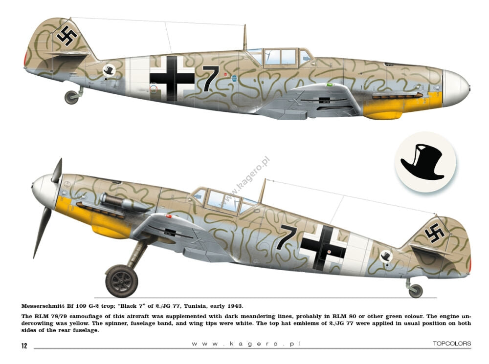 Kagero 15034 Messerschmitt Bf 109s over the Mediterranean Part I (decals) EN/PL – imagen 5