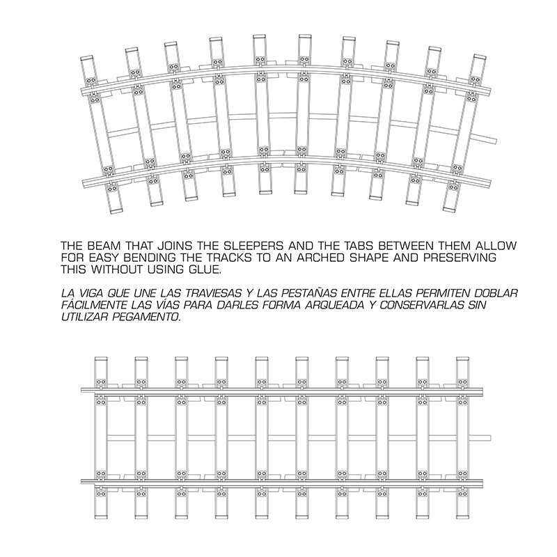 AK Interactive AK35011 DOUBLE RAILWAY TRACK SECTION – TRAMO DOBLE DE VIA FERREA 1/35 – image 2