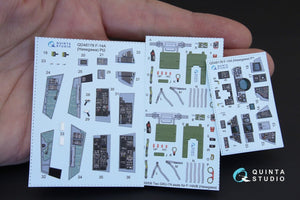 Quinta Studio QD48178 F-14A 3D-Printed &amp;amp; colored Interior on decal paper (for Hasegawa kit) 1/48 – image 9