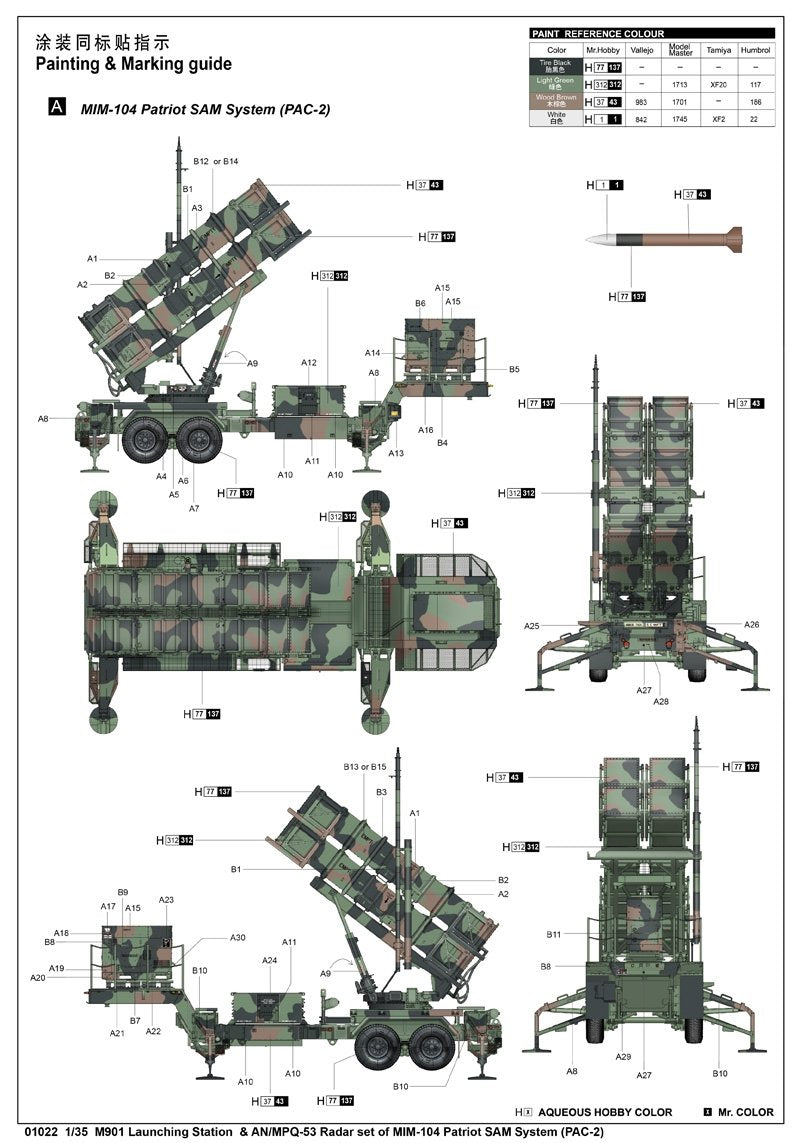Trumpeter 01022 M901 Launching Station – imagen 3