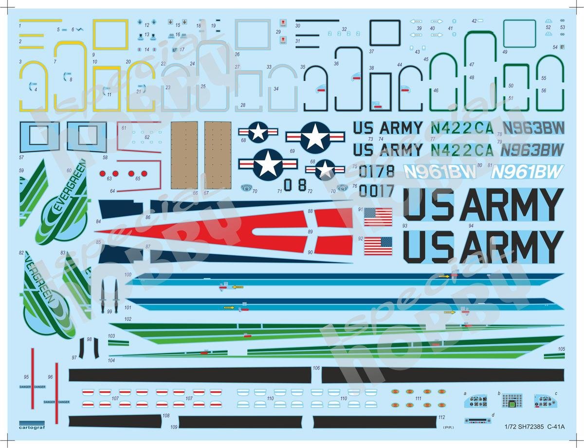Special Hobby 72385 C-41A &amp;#39;US Transport Plane&amp;#39; 1/72 – obrázek 3