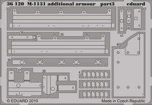 Eduard 36120 M-1131 additional armor 1/35 Trumpeter – immagine 3