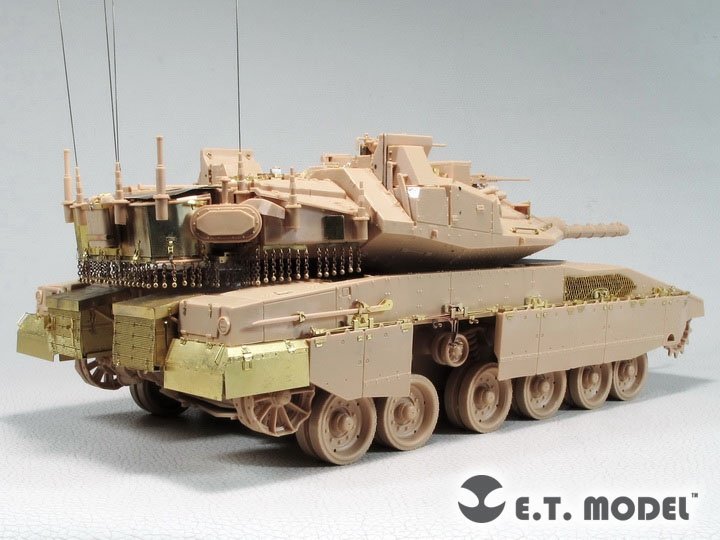 ET Model EA35-125 Israeli Merkava Mk.4M w/Trophy Active Protection System Chains Set For Meng Kit 1/35 – imagen 2