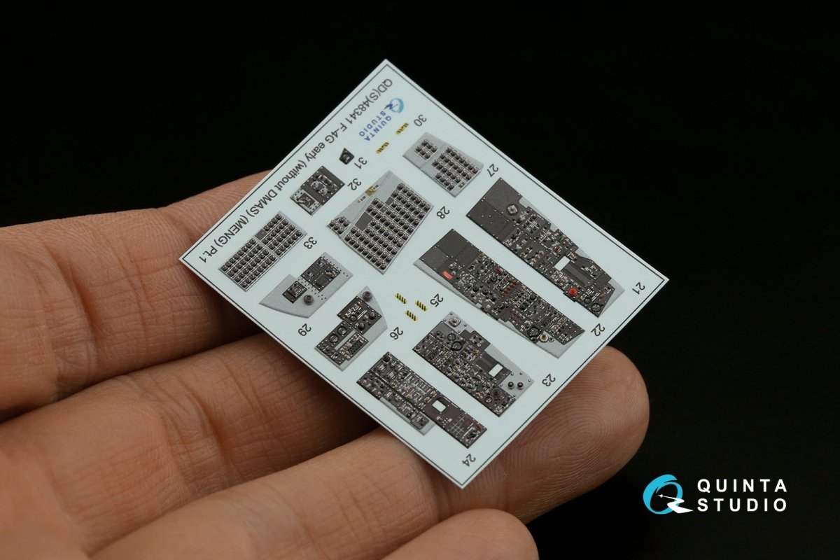 Quinta Studio QD48341 F-4G early 3D-Printed &amp;amp; colored Interior on decal paper (Meng) 1/48 – Bild 3