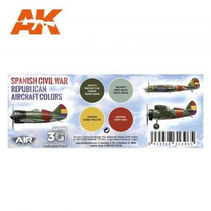 AK Interactive AK11713 SPANISH CIVIL WAR. REPUBLICAN AIRCRAFT COLORS 4x17 ml – image 2