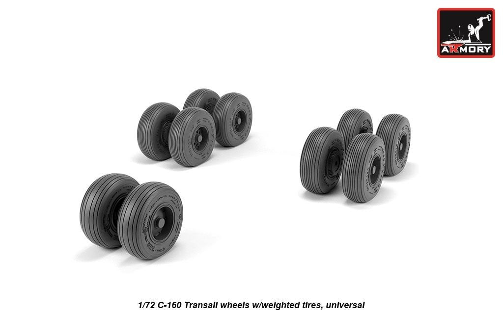 Armory Models AW72507 C-160 Transall wheels w/weighted tires 1/72 – image 4